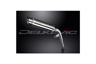 KIT SILENZIATORE DI SCARICO IN ACCIAIO INOX TONDO DA 350 MM PER SUZUKI SV650 2016-2024