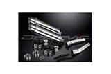 DUCATI MONSTER 620-695-800 02-08 350MM ROUND STAINLESS BSAU SILENCER EXHAUST KIT