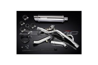 SUZUKI DL650 V-STROM ABS 2012-16 KIT SCARICO SILENZIATORE BSAU INOX TONDO DA 350 MM