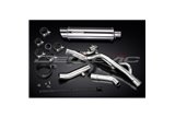 SUZUKI DL650 V-STROM ABS 2012-16 KIT SCARICO SILENZIATORE BSAU INOX TONDO DA 350 MM