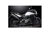 SUZUKI DL650 V-STROM ABS 2012-16 KIT SCARICO SILENZIATORE BSAU INOX TONDO DA 350 MM