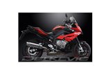 BMW S1000XR 2015-2018 KIT SCARICO SILENZIATORE BSAU IN ACCIAIO TONDO DA 350 MM