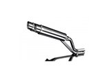 HONDA NX650 DOMINATOR 1995-2002 350MM ROUND STAINLESS BSAU SILENCER EXHAUST KIT