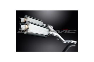 KIT SCARICO SILENZIATORE INOX OVALE HONDA VFR800 VTEC 2002-2013 225MM