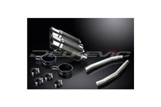 SUZUKI GSX1300R HAYABUSA 2008-2020 200MM ROUND CARBON EXHAUST SILENCER KIT