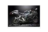 SUZUKI GSX1300R HAYABUSA 2008-2020 200MM ROUND CARBON EXHAUST SILENCER KIT