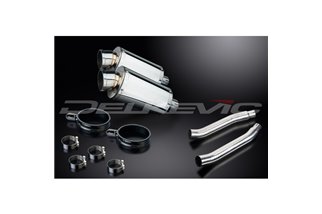 KIT SCARICO SILENZIATORE INOX OVALE YAMAHA TDM900 2002-2013 225MM