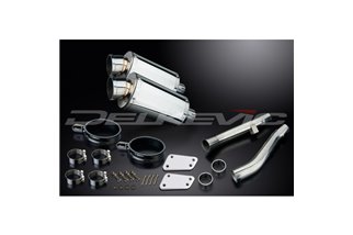 KIT SCARICO SILENZIATORE INOX OVALE YAMAHA XJR1300 SP 1998-2007 225MM