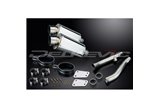 KIT SCARICO SILENZIATORE INOX OVALE YAMAHA XJR1300 SP 1998-2007 225MM