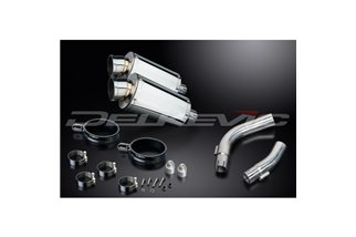 YAMAHA YZF-R1 YZFR1 2009-2014 KIT SCARICO SILENZIATORE OVALE IN ACCIAIO INOX 225MM