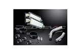 YAMAHA YZF-R1 YZFR1 2009-2014 KIT SCARICO SILENZIATORE OVALE IN ACCIAIO INOX 225MM