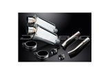 APRILIA TUONO1000R FACTORY 06-10 KIT SCARICO SILENZIATORE OVALE INOX 225MM