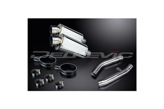 KIT SCARICO SILENZIATORE INOX OVALE YAMAHA FJR1300 2001-2005 225MM