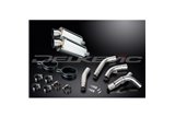 KIT SCARICO SILENZIATORE OVALE IN ACCIAIO INOX KAWASAKI ZX10R NINJA 2006-2007 225MM