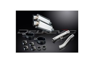 YAMAHA FJ1200 (3CV) 1988-1990 KIT SCARICO SILENZIATORE INOX OVALE DA 225 MM