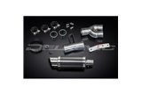 KIT SCARICO SILENZIATORE TONDO IN CARBONIO HONDA NT400 BROS NT650HAWK 88-92 200MM