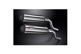 KAWASAKI Z1000SX TOURER 2010-19 343MM X-OVAL STAINLESS EXHAUST SILENCER CAN KIT