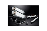 KAWASAKI ZZR400 ZZR600 1990-2009 KIT SCARICO SILENZIATORE INOX OVALE 225MM