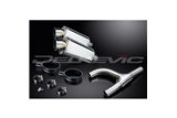 SUZUKI GSX1300 B-KING 2008-2012 KIT SCARICO SILENZIATORE INOX OVALE DA 225 MM