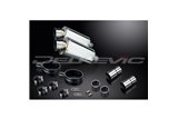 TRIUMPH LEGEND 900 1998-2001 KIT SCARICO SILENZIATORE OVALE IN ACCIAIO INOX 225MM