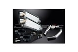 KIT SCARICO SILENZIATORE INOX OVALE HONDA CBR1000F 1987-1999 225MM