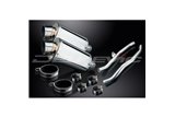 KIT SCARICO SILENZIATORE OVALE IN ACCIAIO INOX KAWASAKI ZZR1400 NINJA 2006-2007 225MM