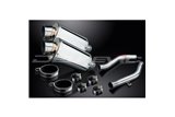 KIT SCARICO SILENZIATORE OVALE IN ACCIAIO INOX KAWASAKI Z1000 2003-2006 225MM