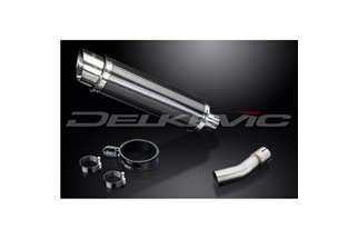 SUZUKI SV400 SV650 1998-2002 350MM ROUND CARBON BSAU SILENCER EXHAUST KIT