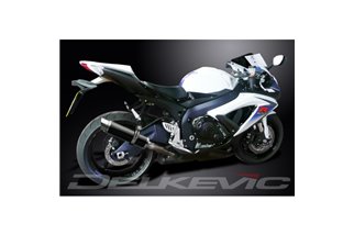 KIT SCARICO SILENZIATORE BSAU TONDO IN CARBONIO DA 350 MM SUZUKI GSXR750 2008-2010