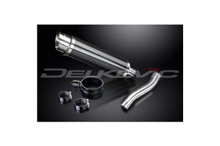 KIT SCARICO SILENZIATORE TONDO BSAU IN CARBONIO HONDA CB500F 2013-2015 DA 350 MM