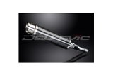 KIT SCARICO SILENZIATORE TONDO BSAU CARBONIO HONDA CBR600F ABS 11-13 BASSO LIVELLO 350MM