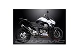 KIT SCARICO SILENZIATORE TONDO BSAU IN CARBONIO KAWASAKI Z800E 2013-2016 DA 350 MM