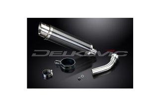 BMW K1200S 2005-2009 350MM CARBON ROUND BSAU SILENCER EXHAUST KIT