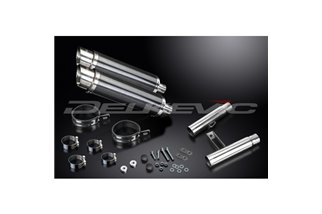 KAWASAKI GPZ900R ZX900A 84-03 350MM DL10 ROUND CARBON ROAD LEGAL SILENCER KIT