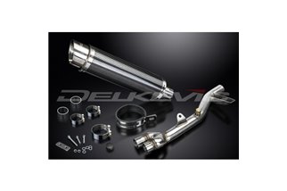 KIT SCARICO SILENZIATORE TONDO BSAU CARBONIO HONDA NT700V DEAUVILLE 06-15 350MM