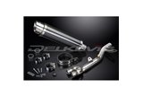 KIT SCARICO SILENZIATORE TONDO BSAU CARBONIO HONDA NT700V DEAUVILLE 06-15 350MM