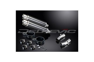 KIT SCARICO SILENZIATORE TONDO BSAU IN CARBONIO HONDA CB1300DC X-4 1997-2003 350MM