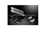 KIT SCARICO SILENZIATORE TONDO BSAU IN CARBONIO HONDA CB1300DC X-4 1997-2003 350MM