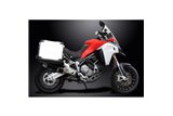 MULTISTRADA 1200 ENDURO 2016-2018 / DE-CAT DL10 SILENZIATORE TONDO IN FIBRA DI CARBONIO DA 350 MM (14 POLLICI)