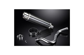 KTM RC390 390 DUKE 17-20 DECAT 350MM CARBON ROUND BSAU SILENCER EXHAUST KIT