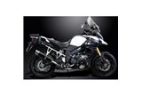 SUZUKI DL1000 V-STROM 14-20 DECAT 350MM CARBONIO TONDO BSAU KIT SCARICO SILENZIATORE