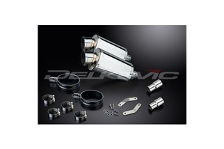 SPEED TRIPLE R 1050 2012-2016 / 2* SS70 OVALE 225MM (9 POLLICI) SILENZIATORI ACCIAIO INOX 304