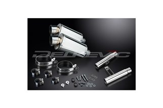 KAWASAKI GPZ900R ZX900A 1984-03 KIT SCARICO SILENZIATORE INOX OVALE DA 225 MM