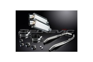 KIT SCARICO SILENZIATORE INOX OVALE HONDA XL1000 V VARADERO 1999-14 225MM