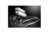 KIT SCARICO SILENZIATORE INOX OVALE HONDA XL1000 V VARADERO 1999-14 225MM