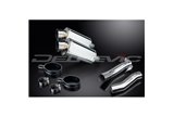 KIT SCARICO SILENZIATORE OVALE IN ACCIAIO INOX KAWASAKI Z1000 2010-2020 225MM