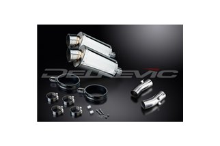 KIT SCARICO SILENZIATORE INOX OVALE HONDA CB1300DC X-4 1997-2003 225MM