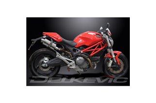 DUCATI MONSTER 696 2008-2014 KIT SCARICO SILENZIATORE OVALE INOX 225MM