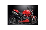 DUCATI MONSTER 796 2011-2014 KIT SCARICO SILENZIATORE OVALE INOX 225MM