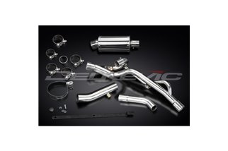 SUZUKI DL650 V-STROM 2004-2011 KIT SCARICO SILENZIATORE INOX OVALE DA 225 MM